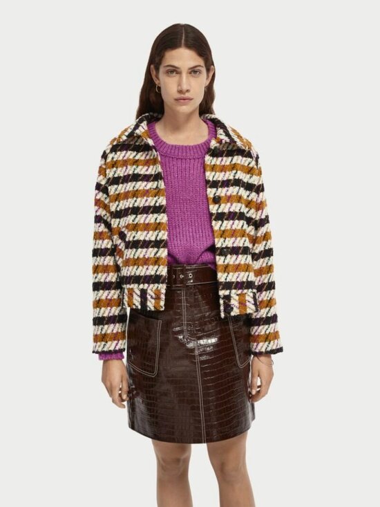 Anthropologie Jackets & Blazers - Scotch & Soda | Wool Blend Houndstooth Check Jacket | NWT
